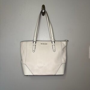 Michael Kors Cream/White Tote Bag